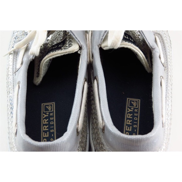 Sperry Top-Sider Boat Shoes Gray Fabric Women Shoes Size 6 Medium - Picture 5 of 7